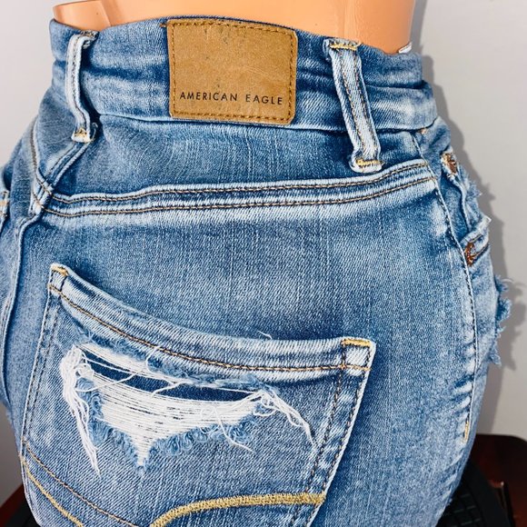 American Eagle Curvy Super Hi Rise Shortie Shorts - Picture 5 of 8